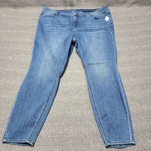 Old Navy Womens Jeans 20 Blue Super Skinny‎ High Rise Denim Pants